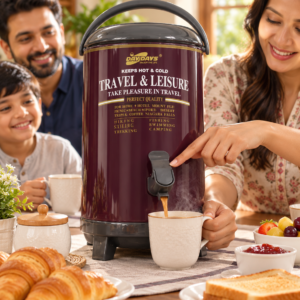 DAYDAYS Hot & Cold Insulated Water Cooler – Portable Travel Beverage Dispenser with Tap