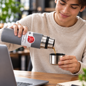 1000ML Stainless Steel Vacuum Flask – Hot & Cold Water Bottle