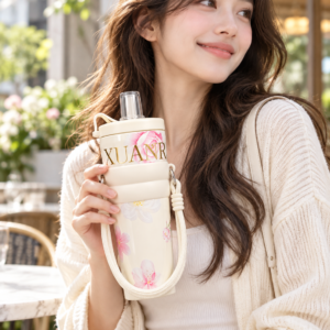 710ml stainless steel straw mug with 304 inner liner