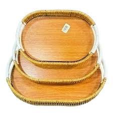 Product Details – Premium 3 Piece Oval Rattan Serving Tray Set